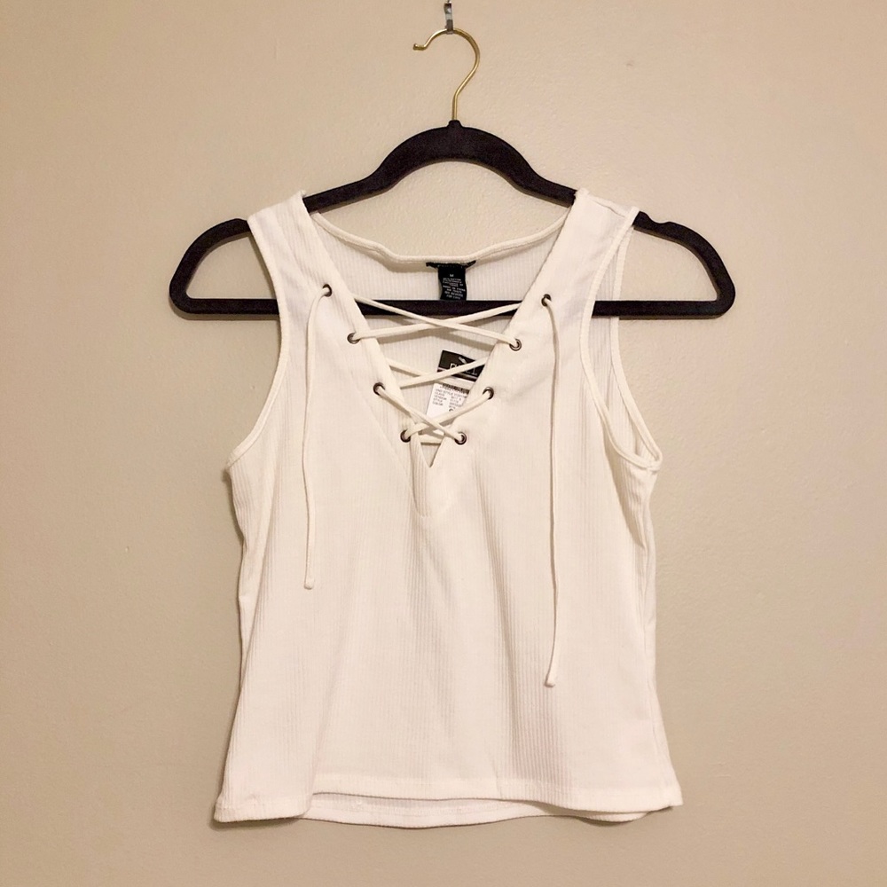White tank top